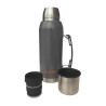 Termo Kushiro 1 Litro Acero Inoxidable Con Tapón Cebador Gris Como El De La Foto