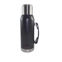 Termo Kushiro 1 Litro Acero Inoxidable Con Tapón Cebador Gris Como El De La Foto