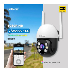 Cámara Domo Hd Wifi Audio 2 Vias Vision Nocturna Color App Blanca Y Negra