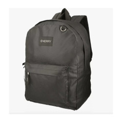 Mochila De Trabajo Urbana Universitaria Negra Bagcherry Negro Liso