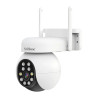 Cámara Domo Exterior Hd 5mp Color Alarma Sonora Audio 2 Vías Blanco