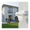 Cámara Domo Exterior Hd 5mp Color Alarma Sonora Audio 2 Vías Blanco