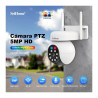 Cámara Domo Exterior Hd 5mp Color Alarma Sonora Audio 2 Vías Blanco