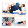 Rodillo Foam Azul Meiso Goma Eva 33cm Yoga Masajes