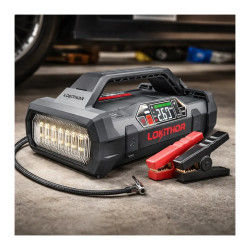 Arrancador Bateria 12v Con Compresor Inflador Linterna 8.0n