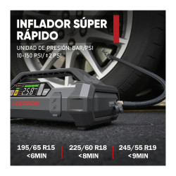 Arrancador Bateria 12v Con Compresor Inflador Linterna 8.0n