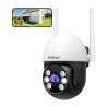 Kit 4 Cámara Domo Hd Wifi Audio 2 Vias Vision Nocturna Color Blanca Y Negra