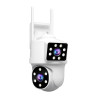 Cámara Hd Dual Wifi Audio 2 Vías Vision Nocturna Color Blanco