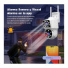 Cámara Hd Dual Wifi Audio 2 Vías Vision Nocturna Color Blanco