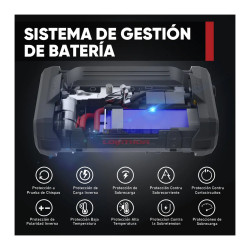 Arrancador Bateria 12v Con Compresor Inflador Linterna 8.0n