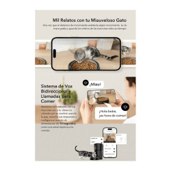 Alimentador Mascotas Automatico Wifi Con Cámara Audio 2 Vias Negro
