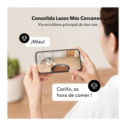 Alimentador Mascotas Automatico Wifi Con Cámara Audio 2 Vias Negro