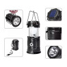 Farol Linterna  Solar Power Bank Recargable Camping Outdoor Negro