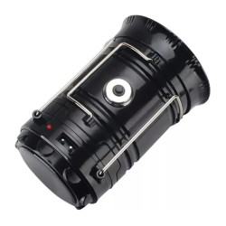Farol Linterna  Solar Power Bank Recargable Camping Outdoor Negro