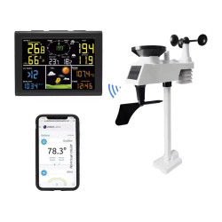Estación Meteorologica Wifi App Mide Lluvia, Temperatura Y +