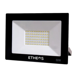 Reflector Proyector Led 50w Exterior Intemperie Ip65 Frio Negro Blanco Frío