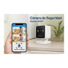 Cámara Uhd 4mp Ia Humanoide Audio 2 Vias Vision Nocturna Blanco