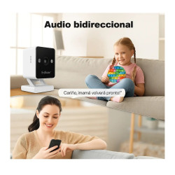 Cámara Uhd 4mp Ia Humanoide Audio 2 Vias Vision Nocturna Blanco