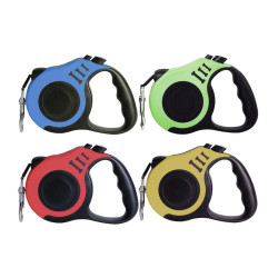Correa Mascota Extensible Automática Retráctil 5mts 15kg Color Rojo
