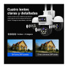 Cámara 4 Env1 8mp Exterior 360° Vision Nocturna Audio 2 Vias Blanca Y Negra