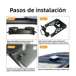 Soporte Magnetico Auto Reforzado Para Starlink Mini Potente Blanco