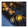 Guirnalda Led Solar 20 Bulbos Calido Kermese Decoración Luz Cálidad