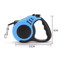 Correa Mascota Extensible Automática Retráctil 5mts 15kg Color Azul