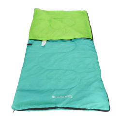 Bolsa De Dormir Kushiro Para Niños, Abrigada E Infantil Con Bolso Verde Derecho