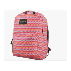 Mochila Escolar Niña Bagcherry Excelente Calidad! Color Multicilor Rosa Diseño De La Tela Geométrico