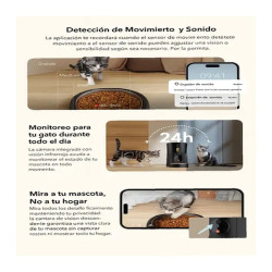 Dispensador Alimento Mascotas Wifi Camara Hd Tuya 4l Negro