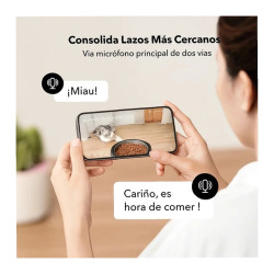 Dispensador Alimento Mascotas Wifi Camara Hd Tuya 4l Negro