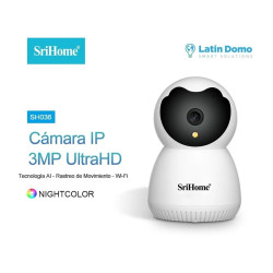 Cámara Ip Domo Interior Hd3mp Ai Audio Vision Nocturna Color Blanco