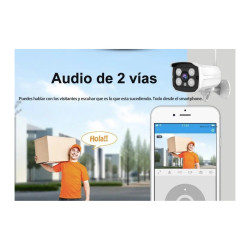 Cámara Inalámbrica Ip Wifi Exterior- Audio 2 Vías - 3mp Uhd Blanco