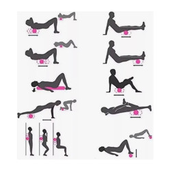 Rolo Rodillo Yoga Pilates 33 Cm  Masajes Texturado Eva 