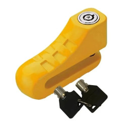 Candado Traba Disco Bici Moto Maxima Seguridad Kuest De 10mm Amarillo