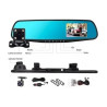 Espejo Carro Retrovisor Dvr Cámara D Reversa 4.3 PuLG 1080hd