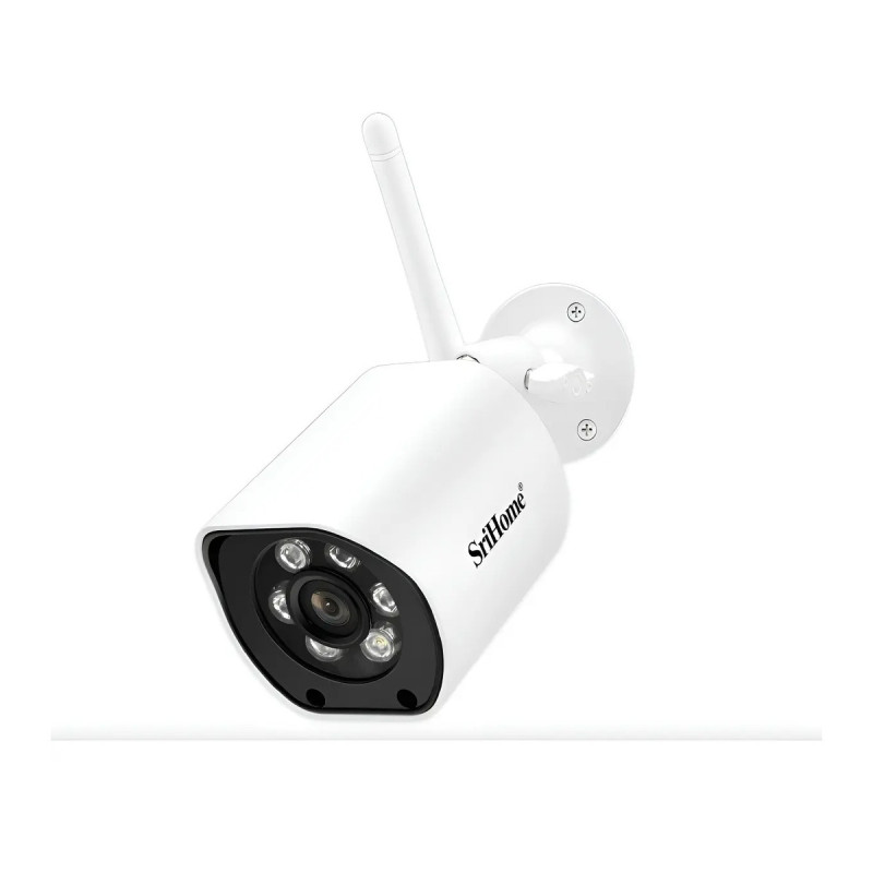Cámara Ip Exterior 5mp Uhd Vision Noct Color Wifi 5g Audio  Blanco