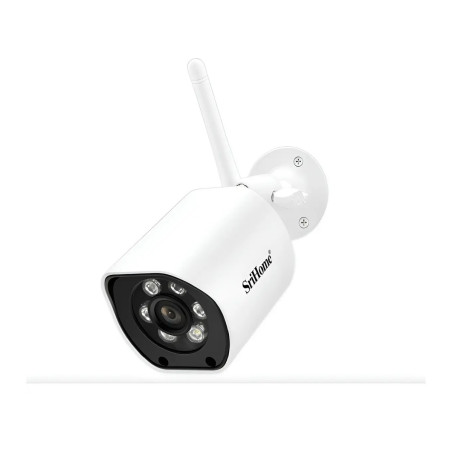 Cámara Ip Exterior 5mp Uhd Vision Noct Color Wifi 5g Audio  Blanco