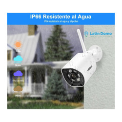 Cámara Ip Exterior 5mp Uhd Vision Noct Color Wifi 5g Audio  Blanco