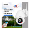 Kit 4 Cámaras Domo Ip Exterior 3mp V. Noc. Color Audio Dual Blanco