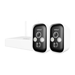 Kit 2 Cámaras Inalambricas A Batería  Wifi Audio 2 Vias 