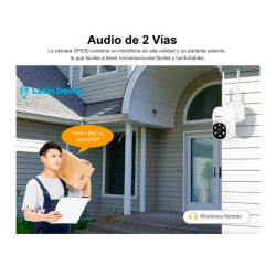Cámara Domo Ip Hd Vision Noc Color Audio 2 Vias Memoria 32gb Blanco
