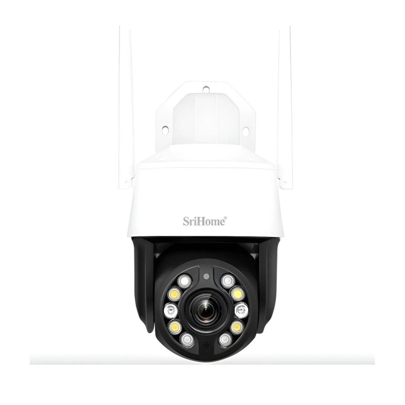 Cámara Domo 5mp Zoom 20x Audio 2 Vías Visión Nocturna 40mt Blanco
