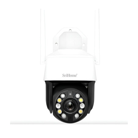 Cámara Domo 5mp Zoom 20x Audio 2 Vías Visión Nocturna 40mt Blanco