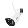 Camara Ip 5mp Color Wifi 5g Memoria 64gb Monitoreo Seguro Blanco