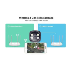 Camara Ip 5mp Color Wifi 5g Memoria 64gb Monitoreo Seguro Blanco