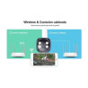 Camara Ip 5mp Color Wifi 5g Memoria 64gb Monitoreo Seguro Blanco