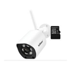 Cámara Ip Ext 5mp Vision Noct Color Wifi 5g Audio Memoria 32 Blanco