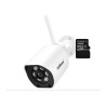 Cámara Ip Ext 5mp Vision Noct Color Wifi 5g Audio Memoria 32 Blanco