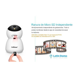 Cámara Ip Domo Interior Hd3mp Ai Audio Vision Color Memoria  Blanco